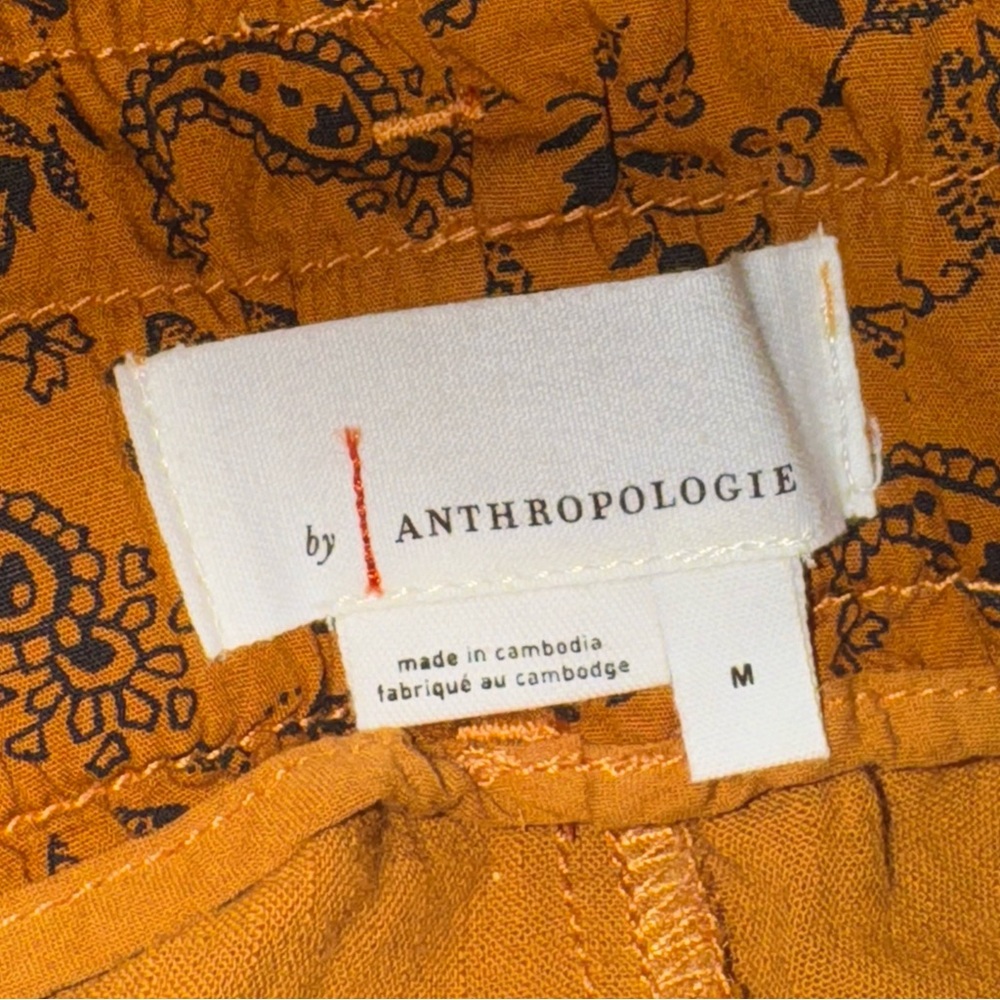 Anthropologie Orange Brown Malin Utility Pants Size M NWOT! - Picture 9 of 10